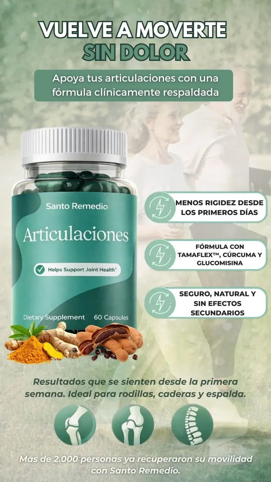 Santo Remedio Articulaciones | Más movilidad. Más confort. Más libertad.